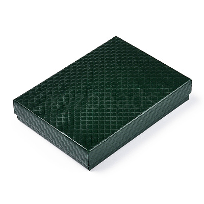 Rhombus Textured Cardboard Jewelry Boxes CBOX-T006-01C-1