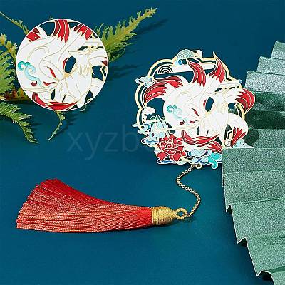 2Pcs 2 Style Brass Bookmarks AJEW-GF0002-94-1