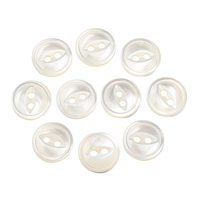 Cat Eye Style Natural Shell Buttons SH-CBAA69B-01G-1