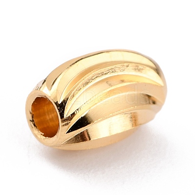 Brass Corrugated Beads LS-KK-O133-210C-G-1