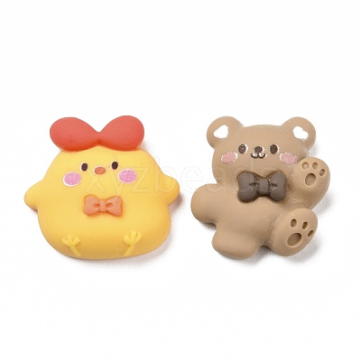 Opaque Resin Decoden Cabochons RESI-H142-B-1