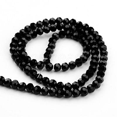 Transparent Glass Bead Strands GLAA-G013-4mm-71-1