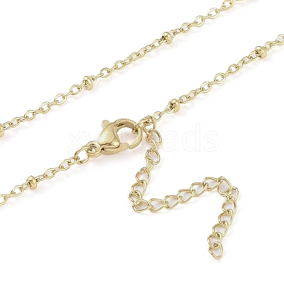 304 Stainless Steel Pendant Necklaces NJEW-H029-02G-A-1