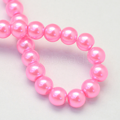Baking Paint Glass Pearl Bead Strands HY-Q003-3mm-68-1