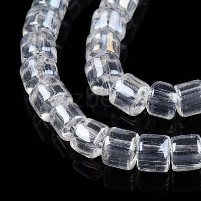 Transparent Glass Bead Strands GLAA-N047-09-E01-1