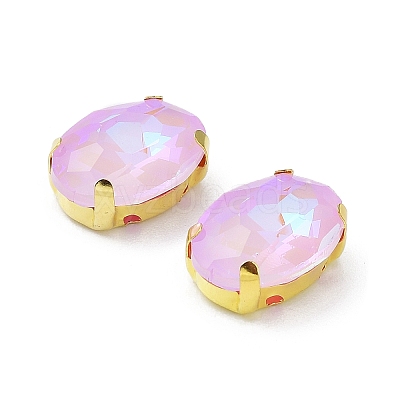 Mocha(MK) Oval Sew on Rhinestone RGLA-F080-01A-02-1