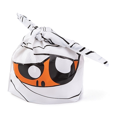 100Pcs Rabbit Shaped Halloween Candy Plastic Bags ABAG-U001-02D-1