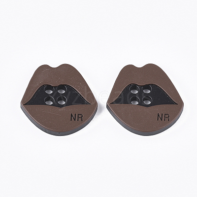 4-Hole Resin Buttons RESI-S377-22B-1