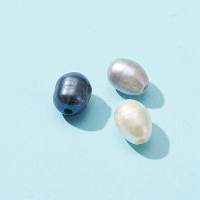 40Pcs 3 Colors Natural Cultured Freshwater Pearl Loose Beads PEAR-FS0001-01-1