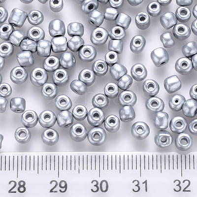12/0 Baking Paint Glass Round Seed Beads SEED-S036-01A-14-1