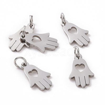 Non-Tarnish 304 Stainless Steel Pendants STAS-Q201-T453S-1