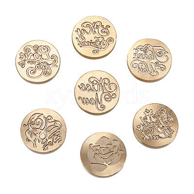 DIY Scrapbook Brass Stamps AJEW-PH0012-01-1