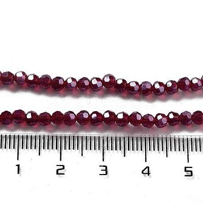 Electroplate Transparent Glass Beads Strands LS-EGLA-A035-T3mm-A02-1
