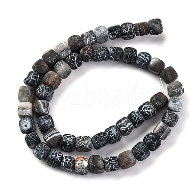 Natural Weathered Agate Beads Strands G-G177-E19-04-1