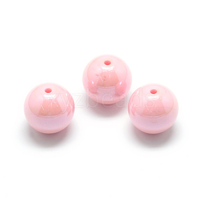 Pearlized Style Acrylic Beads MACR-S826-14mm-C-1