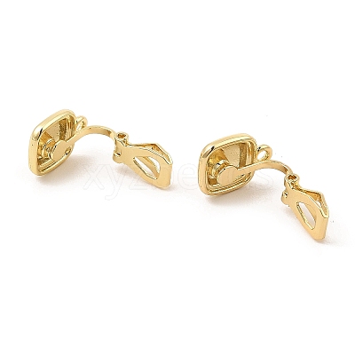 Alloy Clip-on Earring Findings FIND-L015-003G-1