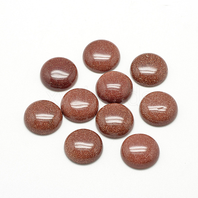 Synthetic Goldstone Cabochons G-R416-12mm-47-1