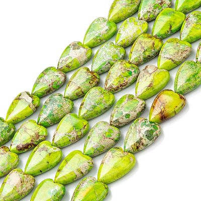 Natural Imperial Jasper Bead Strands G-C074-04C-1