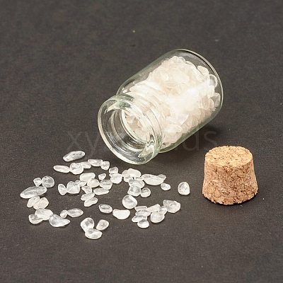 Transparent Glass Wishing Bottle Decoration DJEW-A001-01A-05-1