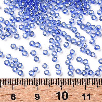 11/0 Grade A Round Transparent Glass Seed Beads X-SEED-Q007-F43-1