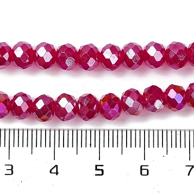 Baking Electroplate Glass Beads Strands DGLA-A039-J6MM-B02-1