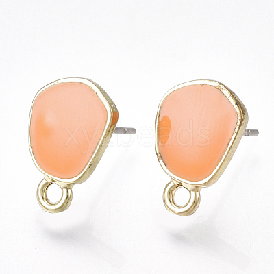 Alloy Stud Earring Findings PALLOY-S177-39-M-1