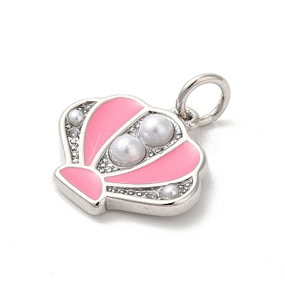 Rack Plating Brass Enamel Pendants KK-Z056-35P-03-1