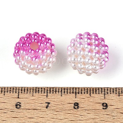 Imitation Pearl Acrylic Beads OACR-T004-15mm-12-1