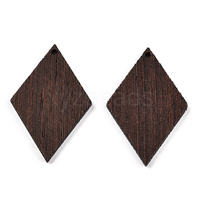 Natural Wenge Wood Pendants WOOD-T023-46B-01-1