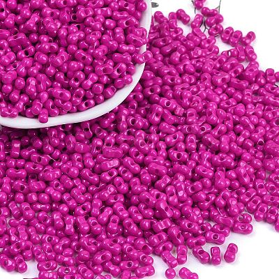 Baking Paint Glass Seed Beads SEED-K010-A06-1