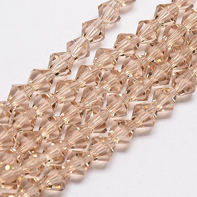 Imitate Austrian Crystal Bicone Glass Beads Strands X-GLAA-F029-4x4mm-12-1