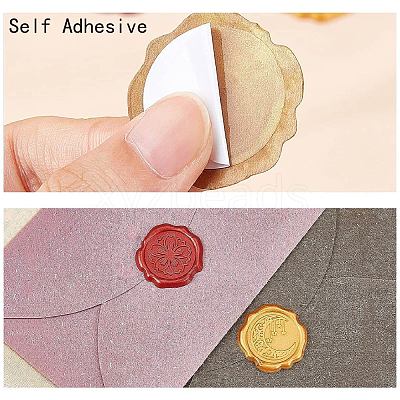 Adhesive Wax Seal Stickers DIY-CP0010-69G-1