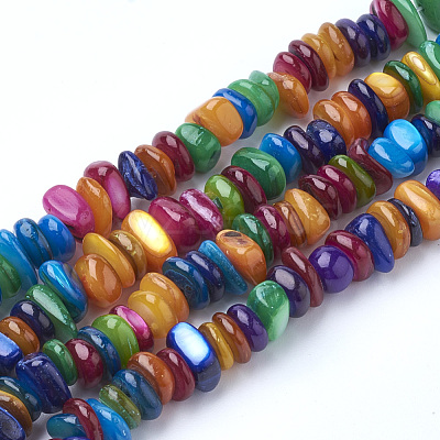 Natural Freshwater Shell Beads Strands SHEL-Q008-96-1