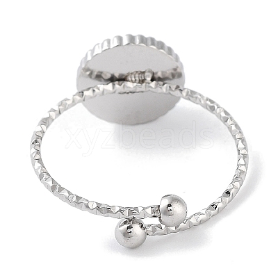 Ion Plating(IP) 304 Stainless Steel Ring RJEW-B059-02P-04-1