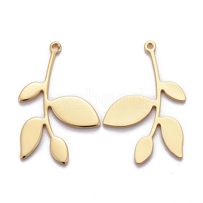 Brass Pendants KK-Z009-12G-1
