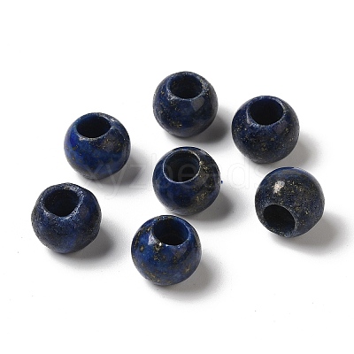 Natural Lapis Lazuli European Beads G-N342-03L-1