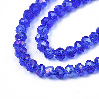 Electroplate Glass Beads Strands EGLA-A034-T3mm-B27-1