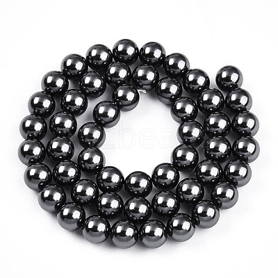 Baking Paint Pearlized Glass Pearl Bead Strands HY-N002-8mm-A02-1