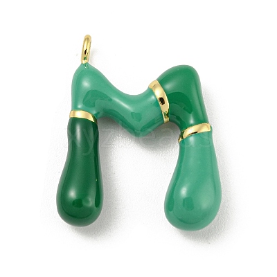 Brass Enamel Pendants KK-E093-03G-M-1