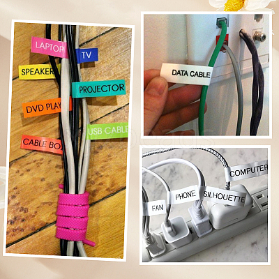 10Pcs 10 Colors Paper Self-Adhesive Stickers DIY-SP0006-12-1