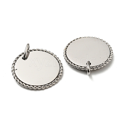 Non-Tarnish 304 Stainless Steel Pendants LS-STAS-L022-183P-1