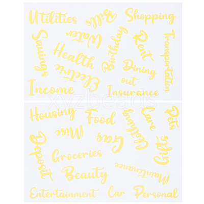 PVC Self Adhesive Decorative Stickers DIY-WH0308-368B-1