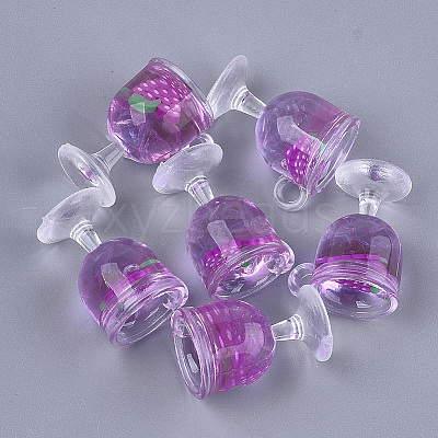 Resin Cup Pendants X-CRES-S359-11G-1
