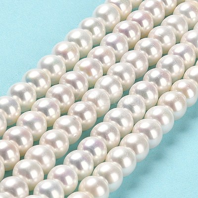 Natural Cultured Freshwater Pearl Beads Strands PEAR-J007-09-1