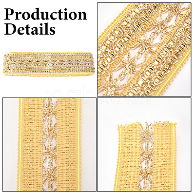 10 Yards Ethnic Style Polyester Ribbon for Sewing Decoration OCOR-CY0001-86C-1