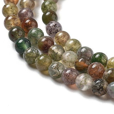 Natural Indian Agate Bead Strands G-A130-3mm-K12-01-1