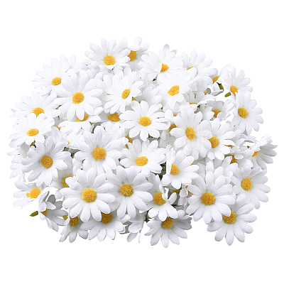 100Pcs Cloth Artificial Sunflower DIY-SP0005-96B-1