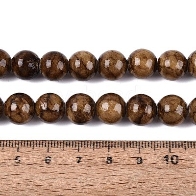 Natural Persian Jade Beads Strands G-A255-A02-05A-1