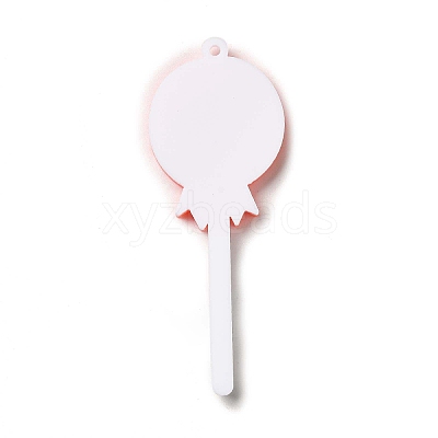 Halloween Printed Acrylic Big Pendants OACR-B007-02-1