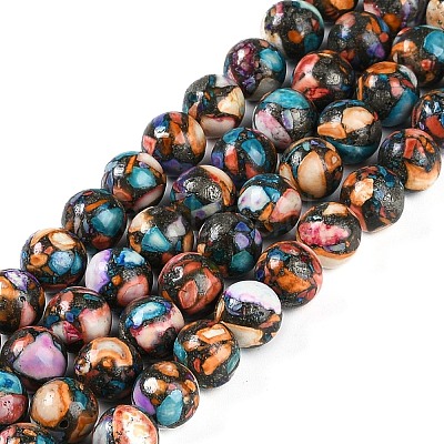 Natural Howlite Beads Strands G-Q017-C03-03-1